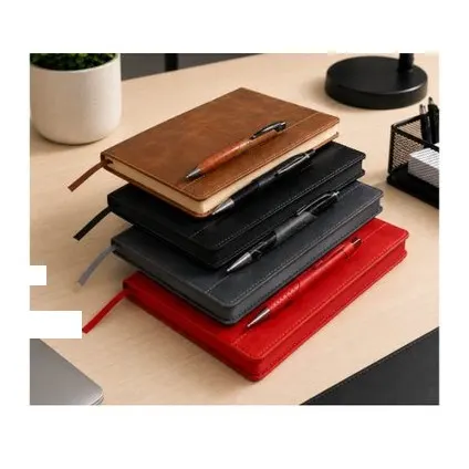A5 notebook with ribbon marker and pen loop 156