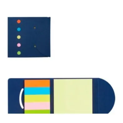 Pocket eco notebook with sticky notes in 6 colours 10