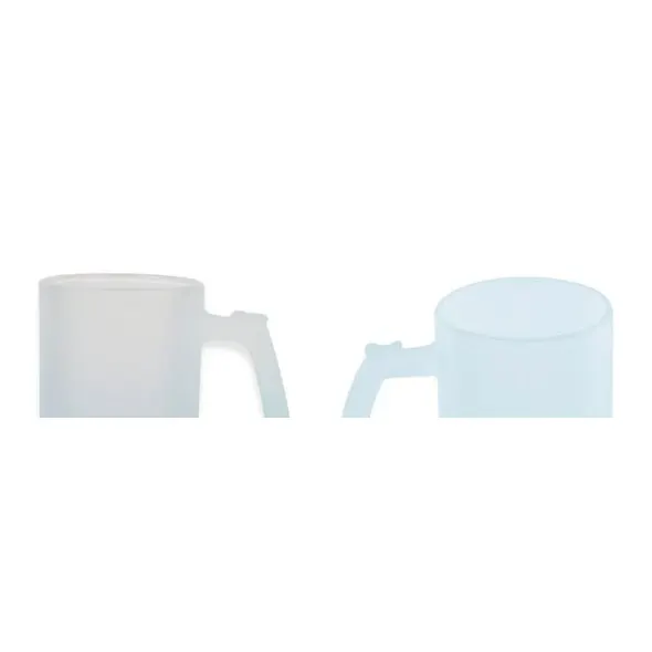Frosted glass sublimation jar with lid and straw SМ26