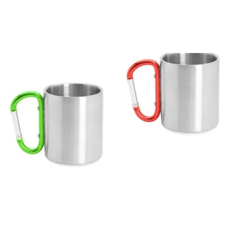 Double-walled steel mug Sm75