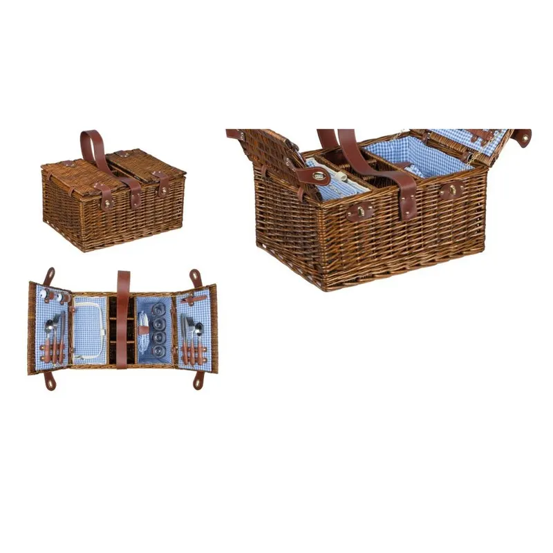 Wicker picnic basket for 4 38