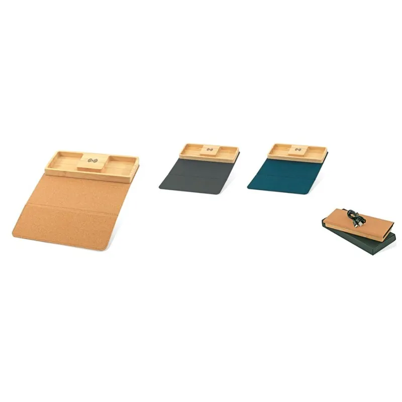 Foldable mouse pad with wireless phone charger w17