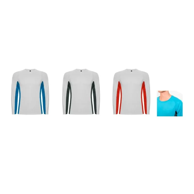 Two-colour polyester long-sleeve sublimation T-shirt rtshang70