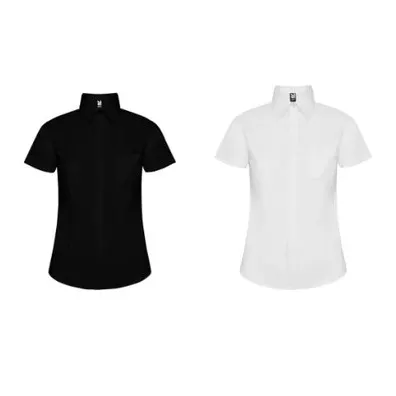 Women's short-sleeve poplin shirt rss61