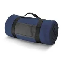 Fleece blanket with removable handle gs32